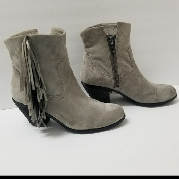 RARE FOLDABLE New Sam Edelman "Louie" Distressed Suede Booties - Picture 3 of 11